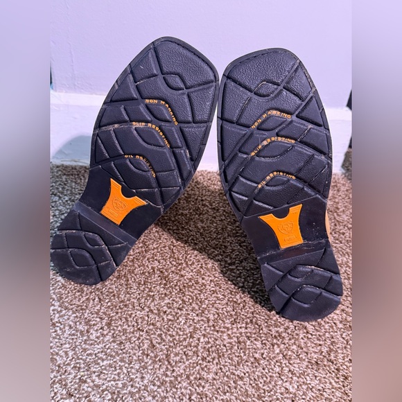 ⭕️SOLD🟥❌Work Boots Ariat Saw Toe Steel Man Brown Size 10 EE" - Picture 5 of 8